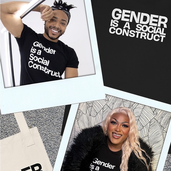 Gender Is A Social Construct Tee. Size medium. - Picture 2 of 8